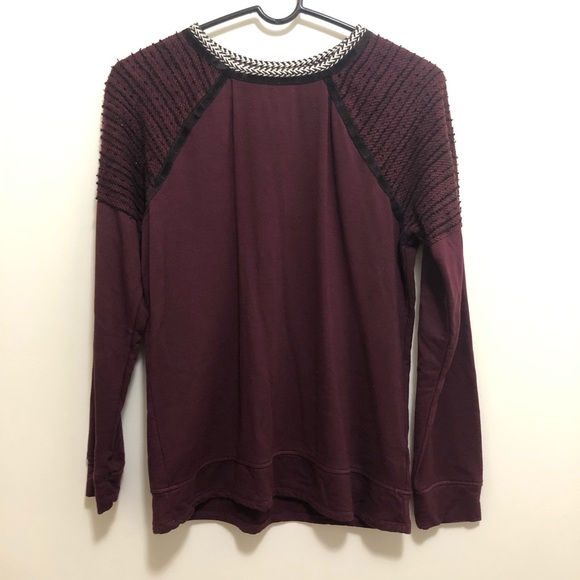 Maurice’s Maroon Sweatshirt Top SM - Picture 2 of 7